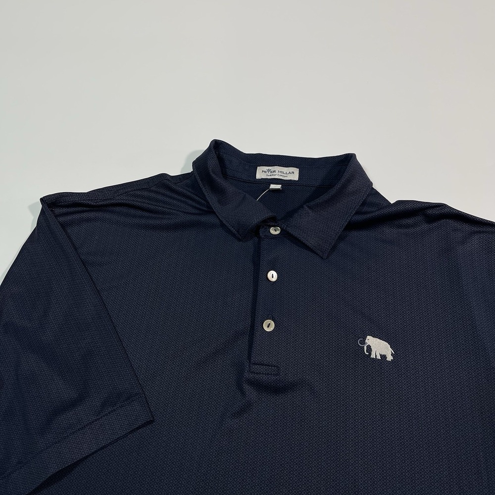 Peter Millar Summer Comfort Polo Shirt Mens XL Mammoth Dunes Golf Course Preppy